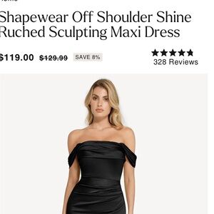 Popilush Off Shoulder Black Maxi Dress